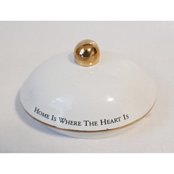 Vintage Thomas Kinkade - Home Is Where The Heart Is - Teapot Teleflora - Picture 3 of 5